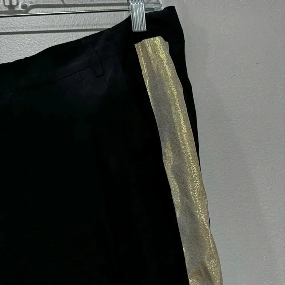 Parker black/gold silk pants 6 - Picture 3 of 10